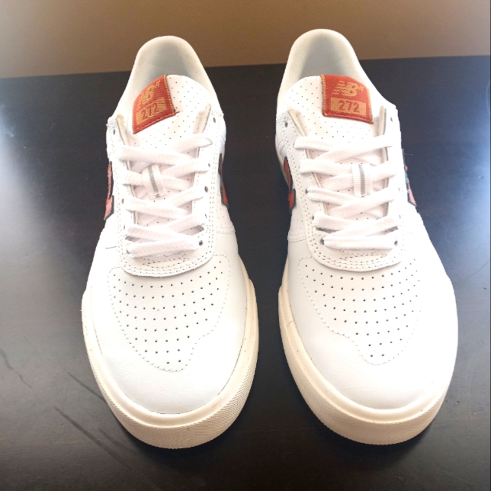 Brown and White New Balance Sneakers Size 7